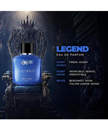 Beardos LEGEND Perfume For Men 100 ml | Eau De Parfum | Valentine's Day Gift for Boyfriend Husband | Intense Fresh Musky Woody| Strong Long Lasting Mens Perfume - Buy Online on GoSupps.com