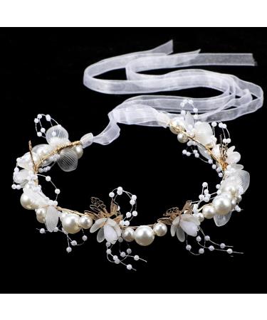 WY LIGHTING LEVEL Flower Girl Headband Head Piece Flower Girl Headpiece Flower Girl Headband for Wedding Party Princess Flower Girls and Bridesmaid Crown Wedding Party Hair Accessory - Buy Online on GoSupps.com