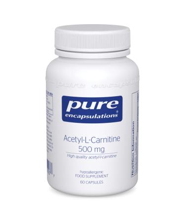 Pure Encapsulations - Acetyl-l-Carnitine (ALCAR) 500mg - Hypoallergenic Amino Acid Supplement - 60 Capsules - Buy Online on GoSupps.com