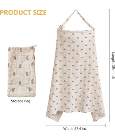 Muslin Nursing Cover for Breastfeeding - Soft and Breathable - Buy Online on GoSupps.com