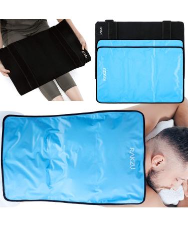 RAKZU Extra Large Reusable Ice Pack - Hot Cold Therapy Gel Pack for Injuries - 13 x 21.5 - Long Lasting Pain Relief for Back, Knee, Legs, Shoulders - 2 Pack - Buy Online on GoSupps.com