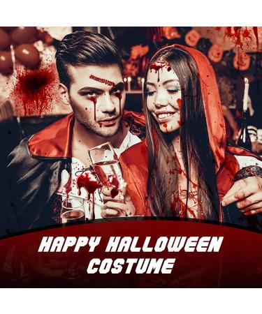 Realistic Halloween Fake Blood - Dark Red Washable SFX for Costumes & Makeup | Vampire Zombie & Monster Essentials - Buy Online on GoSupps.com