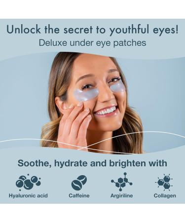 Blue Oasis Under Eye Patches - 20 Pairs for Puffy Eyes & Dark Circles | Hydrating Gel Pads with Hyaluronic Acid & Collagen | Perfect Spa Gift for Women - Buy Online on GoSupps.com