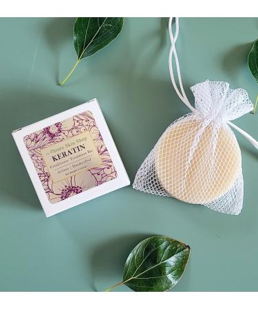 Keratin Treatment Conditioner Bar - Sulfate-Free Vegan & Cruelty-Free Solid Conditioner for All Hair Types Travel-Friendly 4 oz - Buy Online on GoSupps.com