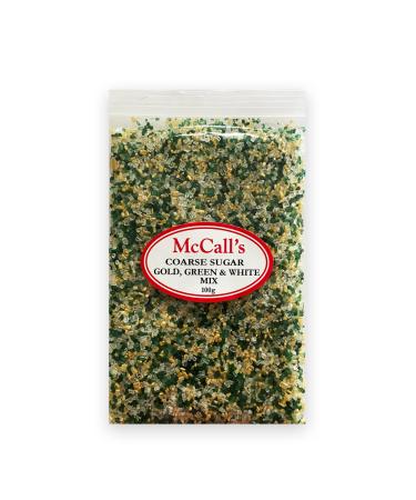 Coarse Sugar Gold Green & White Mix 100 g