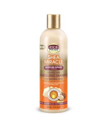 African Pride Shea Butter Miracle Detangling Shampoo 12 Ounce