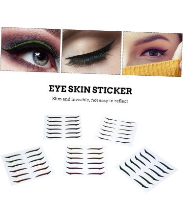 DRESSOOS 36 Pairs Glitter Eyeliner Eyeshadow Tape Eye Makeup Tools Double Eyelid Tapes Eyeliner Decal Sticker - Buy Online on GoSupps.com
