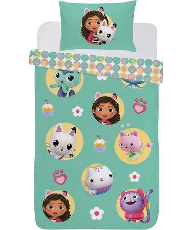 Coco Moon Gabby's Dollhouse Soft Reversible Bedding Set for Toddlers - Single Size Duvet Cover and Pillow - Ideal Prime Gift - Buy Online on GoSupps.com