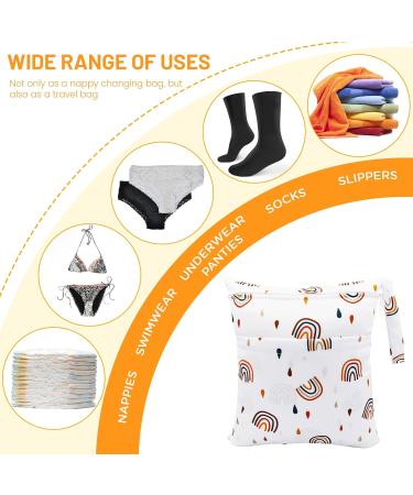 Darryy Naspocket Kindergarten Wetbag Set | Waterproof Washable Diaper Bag & Fabric Diapers | Reusable Nasal Pockets | Rainbow Design - Buy Online on GoSupps.com