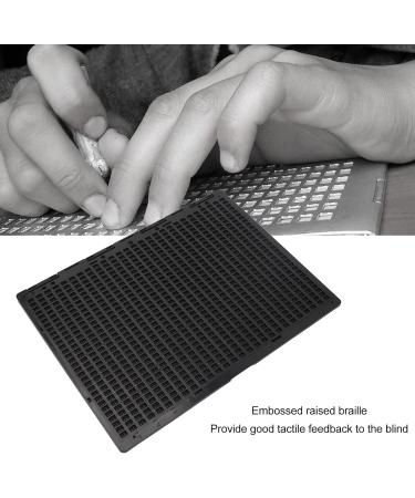 Stylus Braille Slate Braille Slate 27 Lines 30 Cells Black Plastic Braille Writing Slate with Stylus for Blind - Buy Online on GoSupps.com