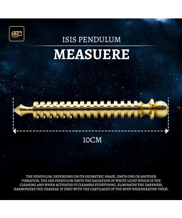 Doja Barcelona Pendula Isis | 10cm Bronze Pendulum for Esoteric Fortune Telling | Ideal for Fortune Tellers - Buy Online on GoSupps.com