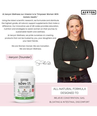 M ve it All-Natural Laxative Free Stool Softener by Aeryon Wellness | IBS Relief with Digestive Enzymes | Provides Bloating Relief Restores Gut health | Natural Colon Cleanser (60 Veggie Capsules) Move-it - Buy Online on GoSupps.com