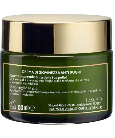  Tesori Di Provenza Tesori di Provenza Organic Anti-Wrinkle Day Face Cream Youth Cream With Organic Olive Oil Rich in Antioxidant Polyphenols 50 ml - Buy Online on GoSupps.com