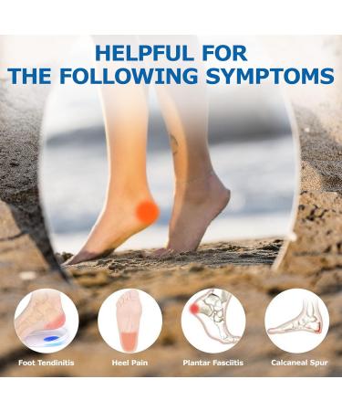 Carehabi Heel Spur Inserts - Soft Gel Pillows for Men & Women | Orthopedic Support for Heel & Achilles Tendon - 2 Pairs - Buy Online on GoSupps.com