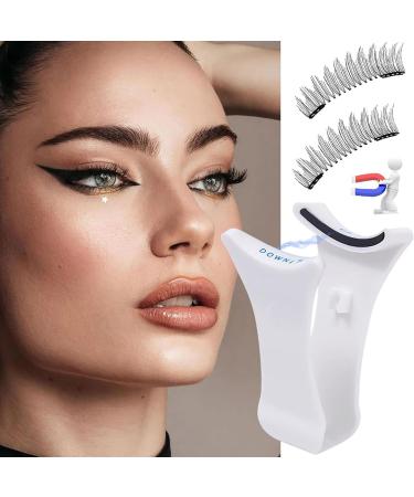Magnetic Eyelashes With Applicator- Reusable False Eyelashes | False Eyelashes No Glue Needed | Magnetic Lashes Natural Look 2 Pairs False Eyelashes Kit - Buy Online on GoSupps.com