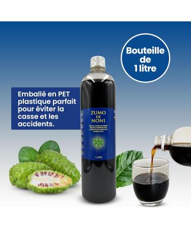 Noni Juice - 1 Liter. 100% Pure and Organic without preservatives - Helps with inflammation pain and strengthens the immune system. - Buy Online on GoSupps.com