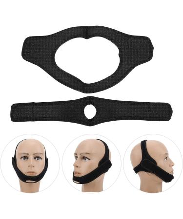 Anti Snoring Chin Strap for Bedroom Sleep - Vface Chin Strap with Splicing Straps - Black - Buy Online on GoSupps.com