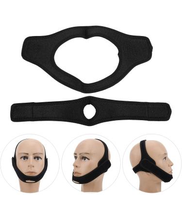 Shop Adjustable Anti Snoring Chin Strap - Breathable Unisex Device (Black) - International Shipping Available - Buy Online on GoSupps.com