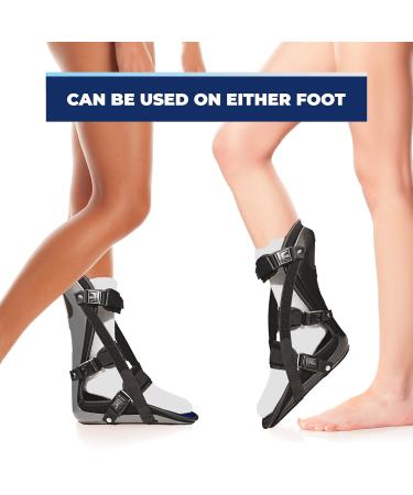 Kids Adjustable Night Splint - Pediatric Plantar Fasciitis & Foot Pain Relief Boot | Black X-Small - Buy Online on GoSupps.com