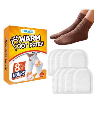 Heating paving for feet - 6 pieces of safe and self -adhesive heat pavement |Foot warmers for on the go Heat the Outdoor Activities Hike Skiing Heat Paving Winter Body Warmer Anulely