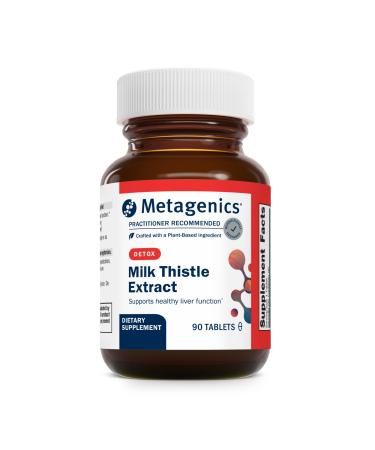 Metagenics Milk Thistle Extract - Liver Health & Antioxidant Support with Silybum Marianum Seed Extract - Supports Detox Immune & Digestive Function* - Non-GMO Gluten-Free Vegetarian - 90 Tablets