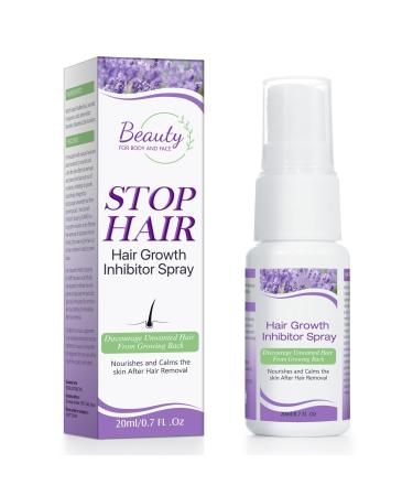 Hair Inhibitor for Face Permanent Hair Growth Inhibitor Non-Irritating Stop Hair Growth for Body Bikini Arm Armpit Leg Slows Hair Regrowth Lavender Flavor