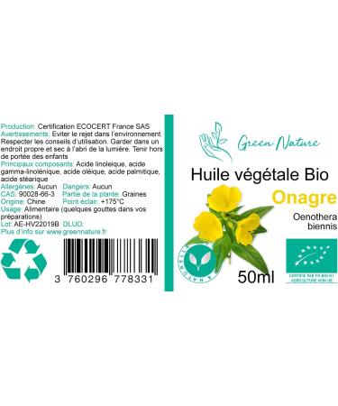 Evening Primrose Organic Vegetable Oil 125 ml - Buy Online on GoSupps.com