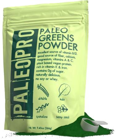 PaleoPro Paleo Greens Powder | Plant-Based Vegan Protein | 30 Servings - Buy Online on GoSupps.com
