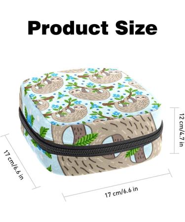 Animal Sloth Period Pouch - Portable Tampon Storage Bag | Feminine Product Organizer & Tampon Holder for Purse | First Period Gifts for Teen Girls - Multicoloured - Buy Online on GoSupps.com