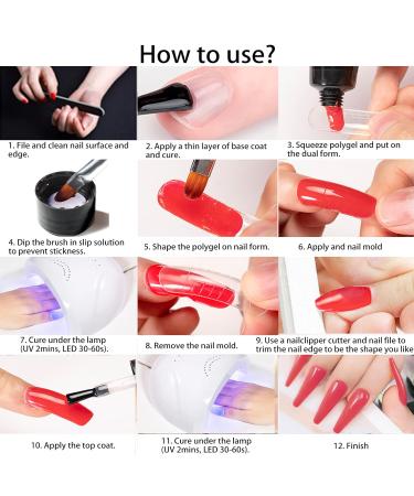 Premium UV Gel for Gel Nails - 30ml Pink Poly Nail Gel for Nail Extensions & Design - Buy Online on GoSupps.com