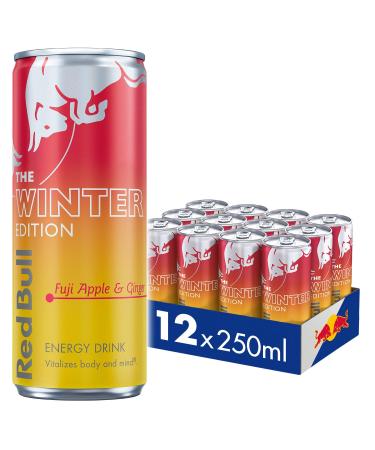 Red Bull Red Bull Winter Edition Fuji Pack of 12 Apple and Ginger Energy Drinks 250ml