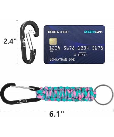 Personalized Eotw Paracord Keychain with Carabiner Hooks - Black Blue Pink Camouflage Key Ring for Motorcycle Auto Camping & Hiking - Ideal Gift for Men & Women - Buy Online on GoSupps.com