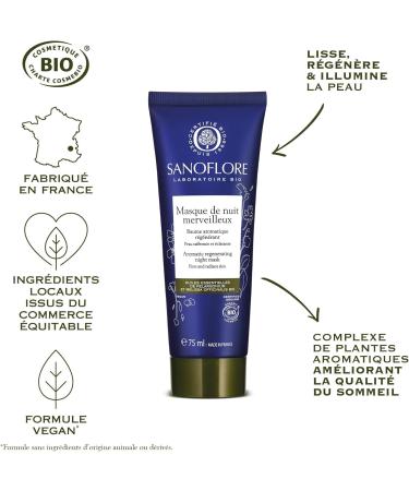 Sanoflore Wonderful Night Mask Organic 75ml - Buy Online on GoSupps.com
