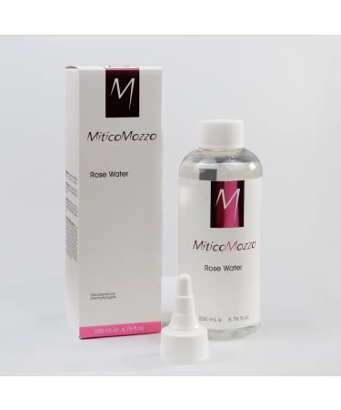 MiticoMozzo Rosewater - Refreshing Facial Mist for Glowing Skin with Rose All Skin Types - Rose Water Spray for Face Made Without Dyes or Alcohol Hypoallergenic Vegan Cruelty Free 6.76 oz