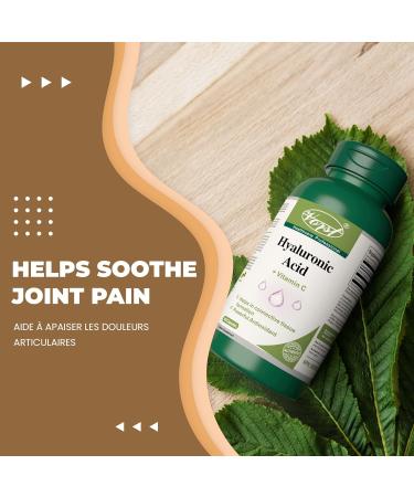 Hyaluronic Acid 75mg with Vitamin C 60 Capsules Supplement for Skin and Joints Alternative to Serum | High Molecular Weight | Powder Pills | 1 Bottle 60 count (Pack of 1) - Buy Online on GoSupps.com