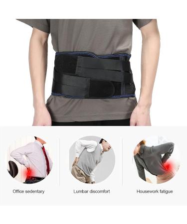 Adjustable XL Back Bandage & Breathable Waist Support Belt | Lumbar Spine Pain Relief with Steel Plate - Buy Online on GoSupps.com