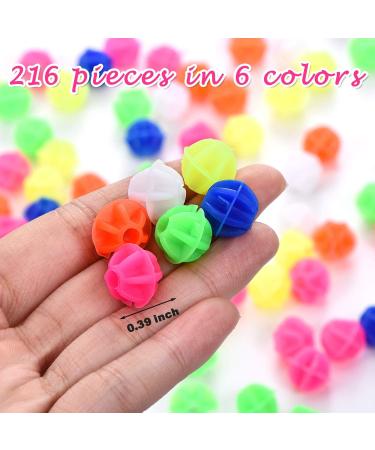 Gejoy 216 Pieces Bicycle Spoke Beads - Assorted Color Plastic Clip Beads for Wheel Decoration | Includes Storage Box - Buy Online on GoSupps.com