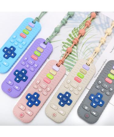 Shop Silicone Bathing Toys for Babies | Remote-Controlled Dental Aid & Soothing Bite Rings (Purple & White) - Buy Online on GoSupps.com