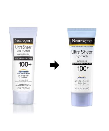 Neutrogena Ultra Sheer Dry-Touch Sunscreen SPF 100+ 3 fl oz (88 ml) - Buy Online on GoSupps.com