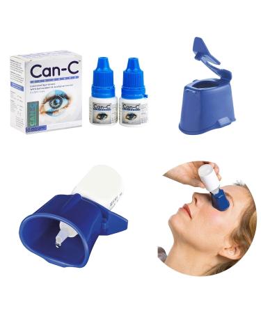 Can-C Eye Drops 2 x 5ml Vials with Eye Drop Guide Bundle 1 Count (Pack of 1)