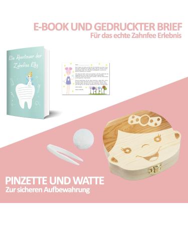 Little Moonshine Original Tooth Box - Wooden Milk Teeth Keepsake for Boys & Girls | Tooth Fairy Stories | Perfect Gift for Baptism & Birthday - Buy Online on GoSupps.com