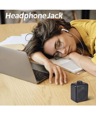 Fansbe Black White Noise Portable Sound Machine - Mini Travel Size with 13 Soothing Sounds - Buy Online on GoSupps.com