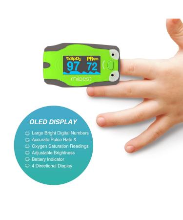 CHOICEMMED OLED Frog Pediatric Pulse Oximeter | SP02 Fingertip Monitor for Kids | Color Screen O2 Saturation Monitor for Children | International Shipping Available - Buy Online on GoSupps.com