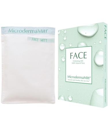 MicrodermaMitt Deep Exfoliating Face Scrub Mitt   Non-Abrasive for Wrinkles & Fine Lines  Premium Skin Care At-Home Facial  Large Pores  Sun Damage and Uneven Skin Tone for Brighter & Smoother Skin