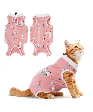 WLLHYF Cat Recovery Suit Cat Onesie for Cats After Surgery Breathable Soft Comfortable Anti Licking Cat Spay Recovery Suit for Abdominal Wounds Skin Diseases (M) - Buy Online on GoSupps.com