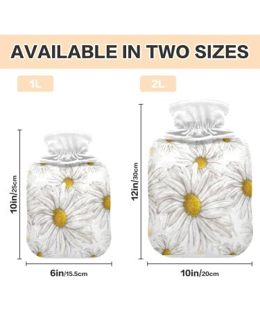 Buy Chamomile Pattern 1L Heat Bottle - Effective Warm-Up Bag for Pain Relief & Heat Therapy | International Shipping - Buy Online on GoSupps.com