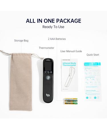 Buy No-Touch Forehead Thermometer - 1s Accurate Reading 3-Color Indicator & Fever Alarm - 2-in-1 Infrared Thermometer for Adults & Kids - Ships Internationally - Buy Online on GoSupps.com