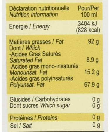 ABEL PAILLARD - HUILERIE DE LAPALISSE 0330717300 Walnut Oil 500 ml - Pack of 3 - Buy Online on GoSupps.com