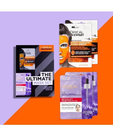 L'Or al Men Expert and L'Or al Paris The Ultimate Mask Gift Set Complete His and Hers Mask Gift Set with 4 Tissue Masks Gift Set for both Men and Women - Buy Online on GoSupps.com