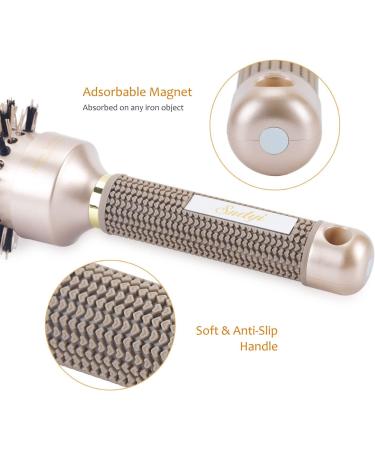 Sndyi Medium Round Hair Brush - Nano Ceramic Ionic Tech for Blow Dry, Styling, Curling & Straightening - 43mm - Buy Online on GoSupps.com